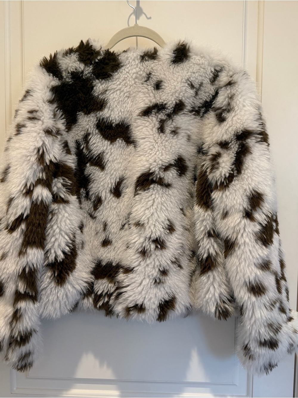 LOFT Cream and Brown Faux Fur Jacket - Picture 5 of 5
